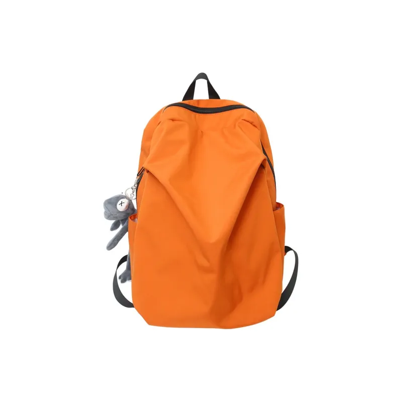 Parker Bear Nylon Backpack Regular Unisex Black/White/Gray/Orange-14