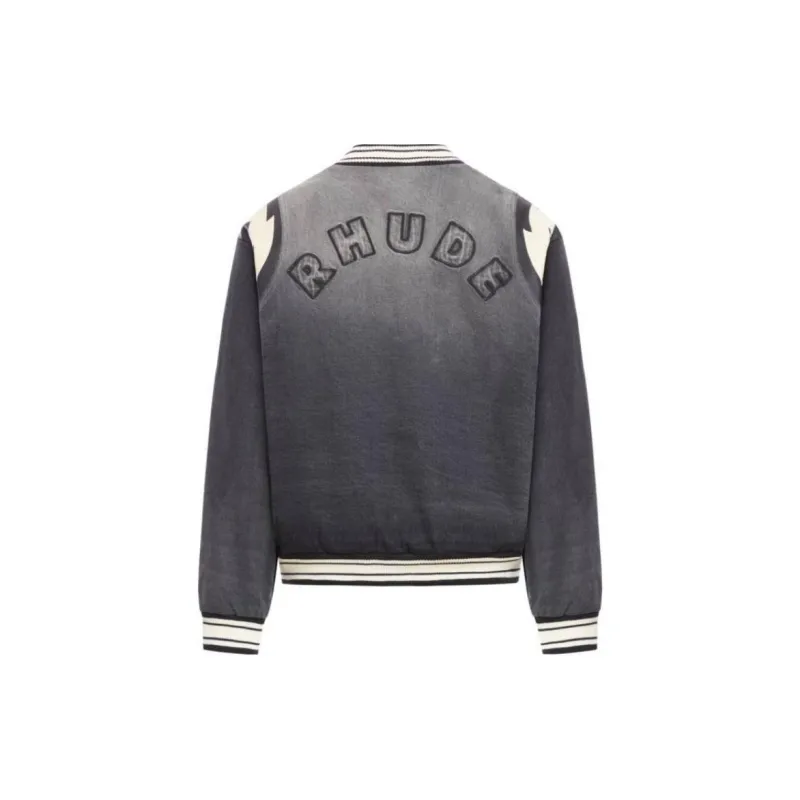 RHUDE Logo embroidered Bomber Jacket-1