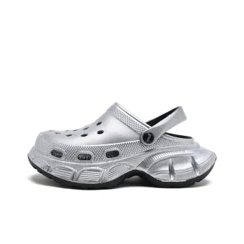 EXULL Q Clogs Women's Black Silver