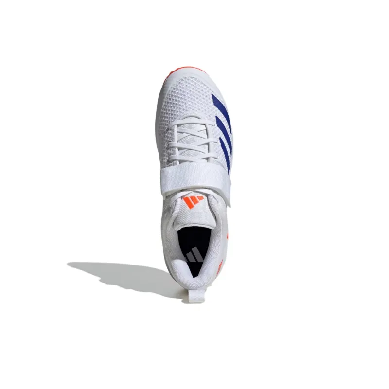 Adidas Adipower Vector Anti-Slip Wear-Resistant Low-Top Cricket Shoes Unisex White-3