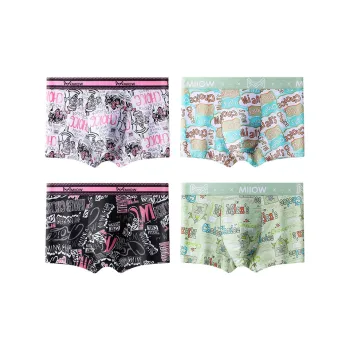 MIIOW Ice Silk Panties Men's 4 Pack