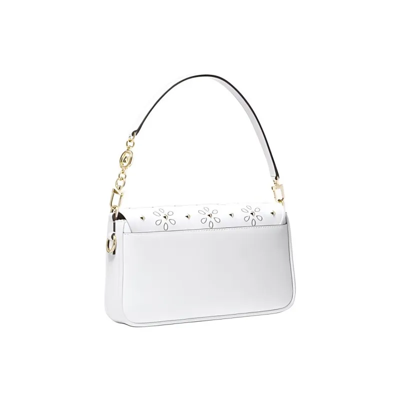 MICHAEL KORS Bradshaw Leather Shoulder Bag Crossbody Bag Handbag Small Size Women's White-1