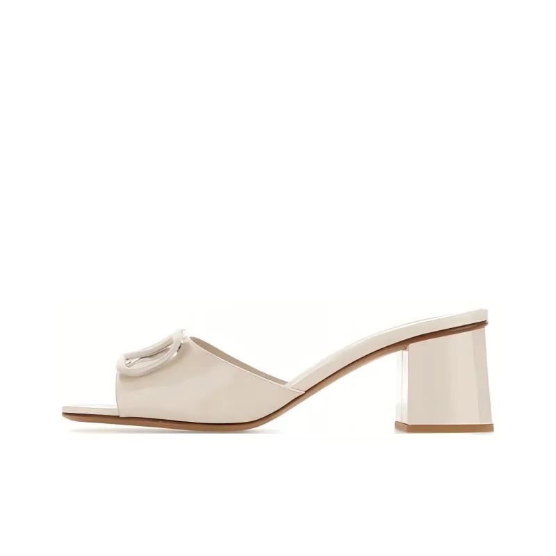Valentino Slide Slippers Women's White-0