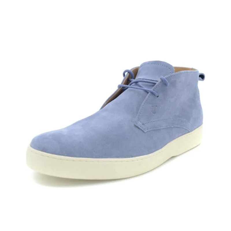 TOD'S Skateboard Shoes Men Mid-Top Blue-2