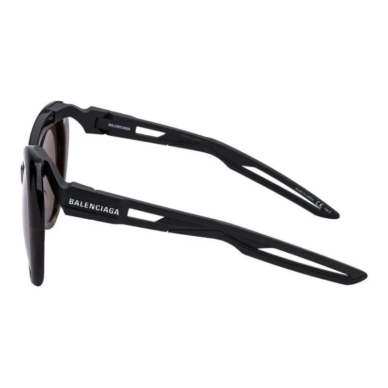Balenciaga Plastic Oval Sunglasses Women's Tortoiseshell-2