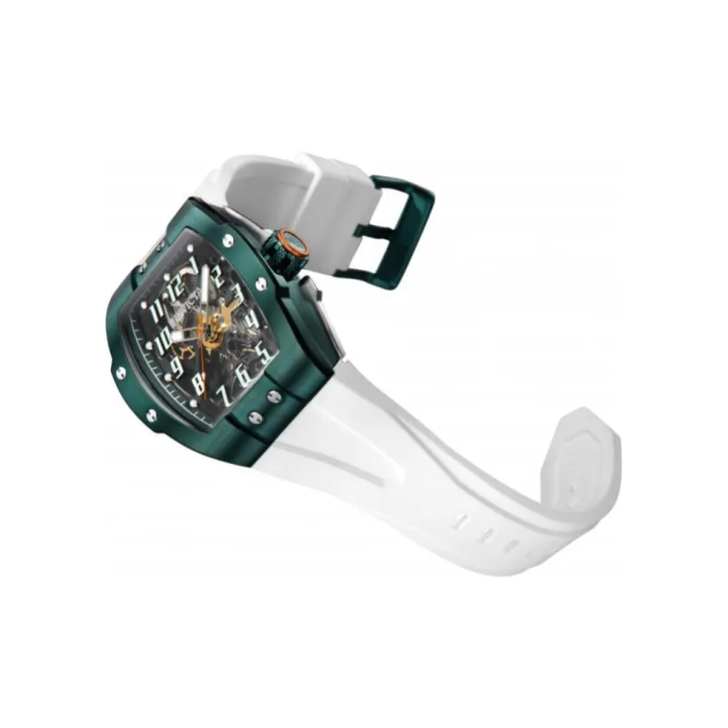 INVICTA S1 Rally JM Collection Wrist Watch Automatic Mechanical Movement Silicone Strap 44mm Cut-Out Dial Men's Watches-1