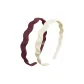 Minimalist Style Wave Headband-Coffee+White
