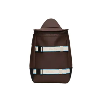 Rains Polyester Shoulder Bag Regular Unisex Dark Brown