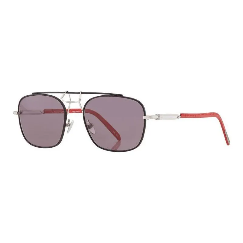 CALVIN KLEIN Titanium Aviator Sunglasses Men's Black-0