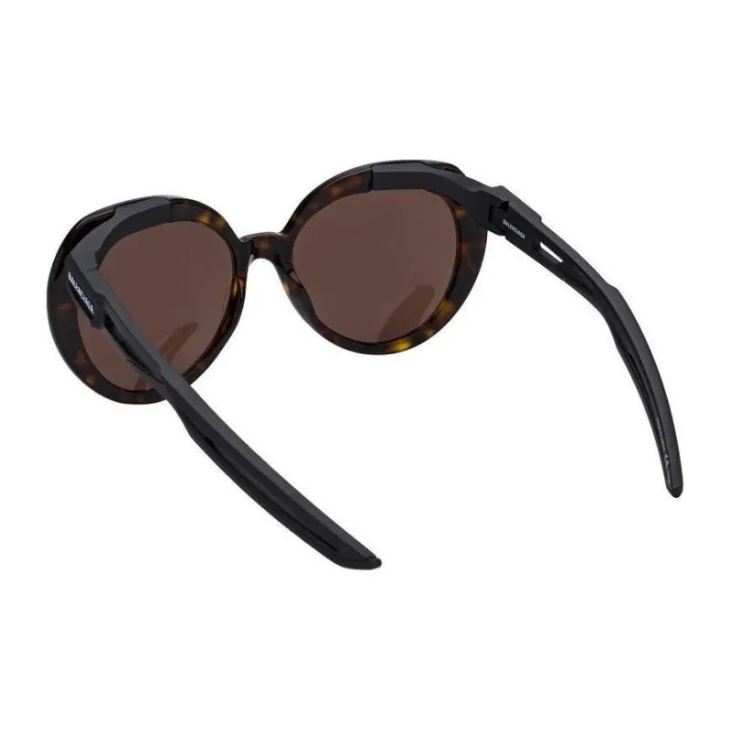 Balenciaga Plastic Oval Sunglasses Women's Tortoiseshell-3