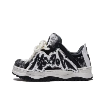 MC-DOS Puffy Shoes Anti-Slip Wear-Resistant Low-Top Skateboard Shoes Unisex