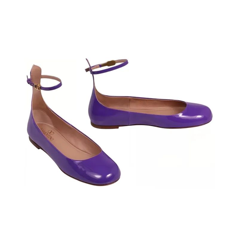 Valentino Tan-Go Round Toe Ballerina Shoes Women's-3