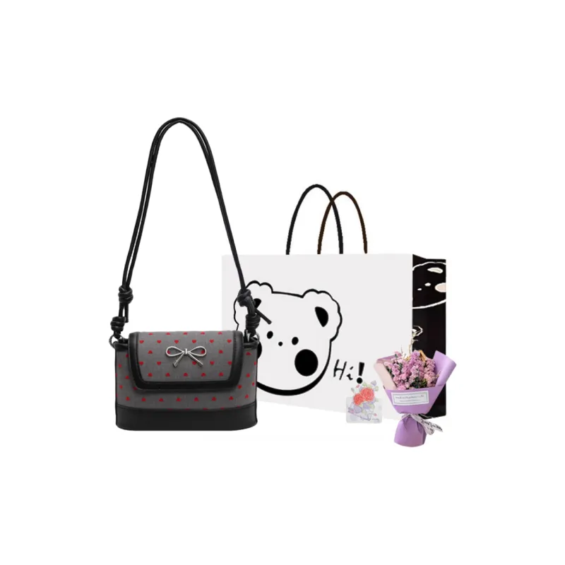 NX DOUGHNUT Fabric Shoulder Bag Women's Five Pointed Star/Heart/Bowknot-7