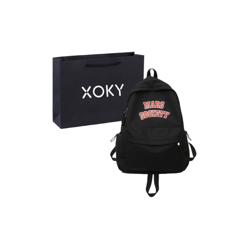 XOKY Nylon Backpack Regular Unisex White/Red/Green/Blue/Black-8