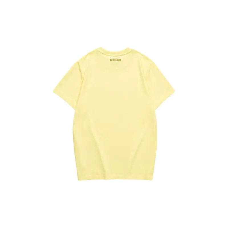 Skechers Funny Monster T-Shirts Unisex Light Banana Yellow/01UP-1