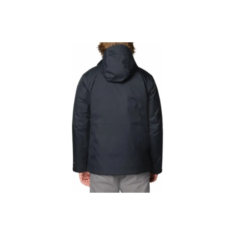 Columbia Point Park Waterproof And Breathable Warm Windbreaker Jacket Men's Black-1