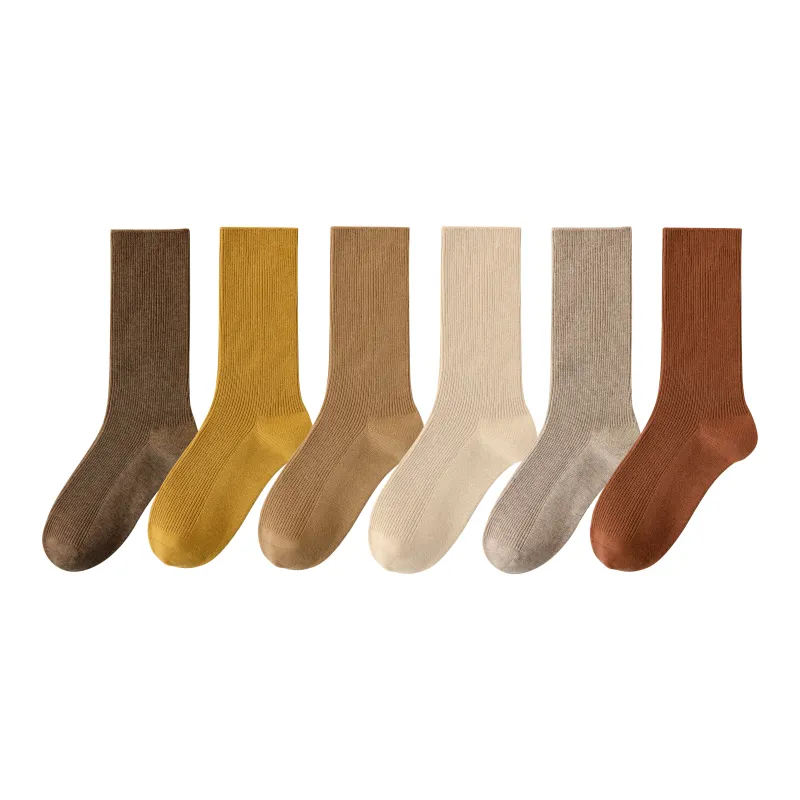 Caramella Mid Calf Socks Women's 6 Pack-6