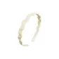 Minimalist Style Wave Headband-White