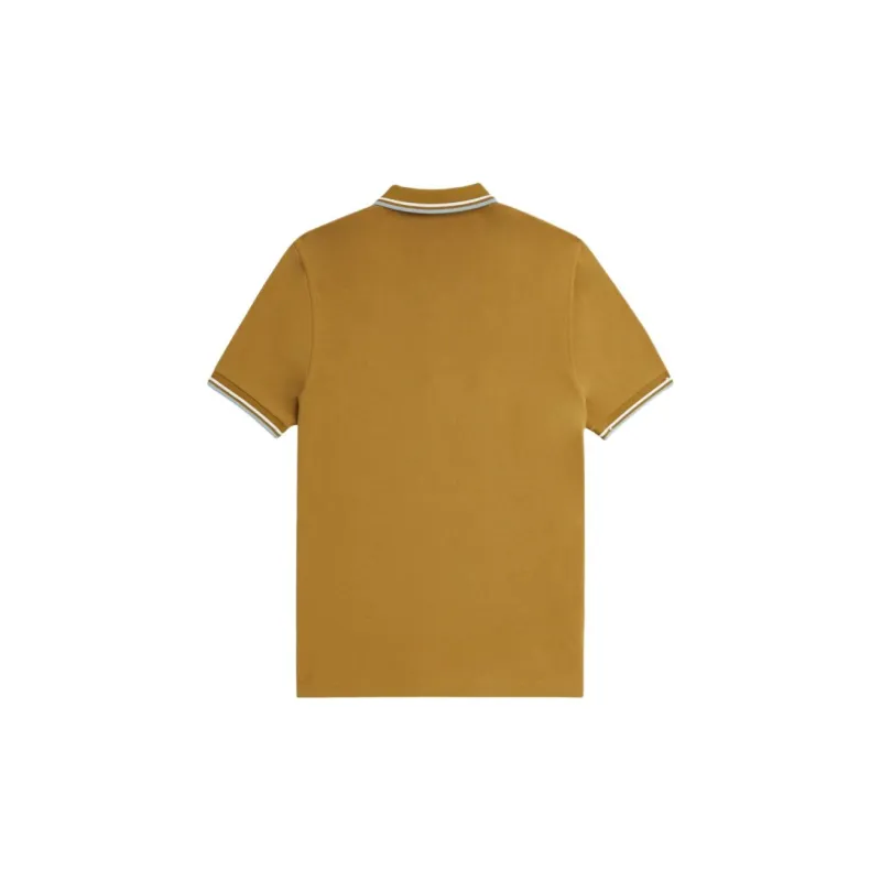 FRED PERRY Polo Shirt Men's Deep Caramel-1