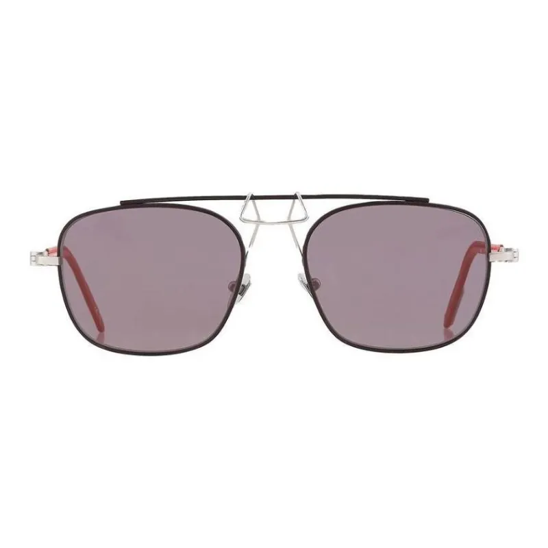 CALVIN KLEIN Titanium Aviator Sunglasses Men's Black-1