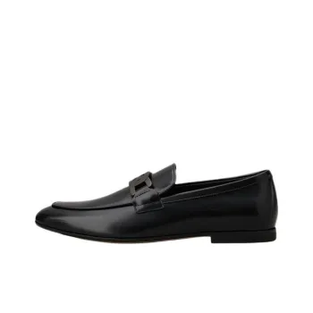 TOD'S Chain embellished Leather Loafers