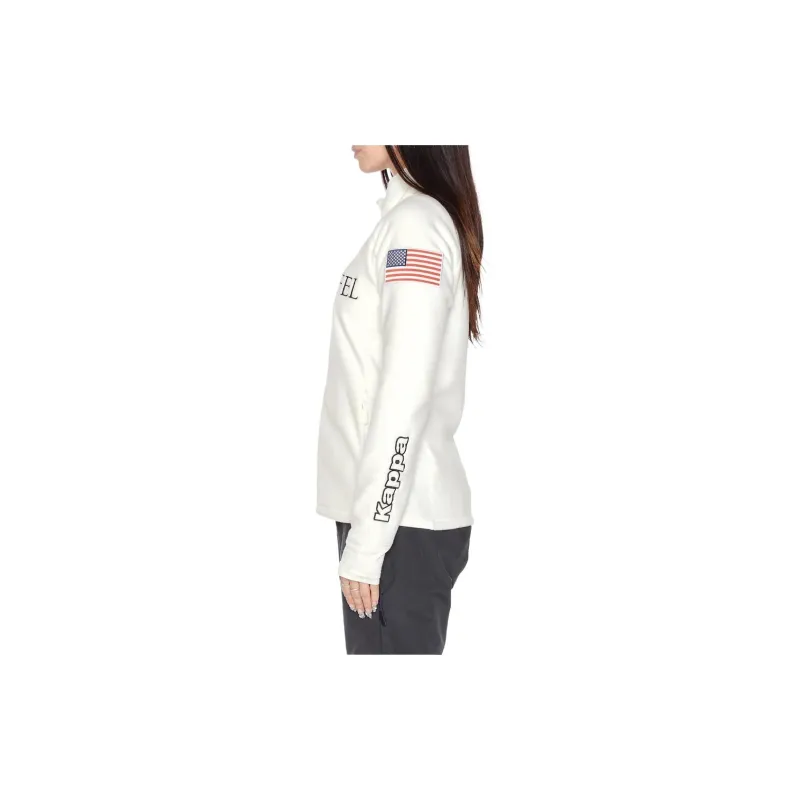 Kappa 6Cento 688 US Fleece Jacket Jackets Coats Women's White-2