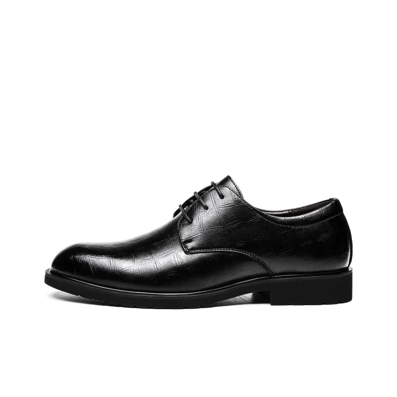 CHINT Dress Shoes Men Low Top Black-0