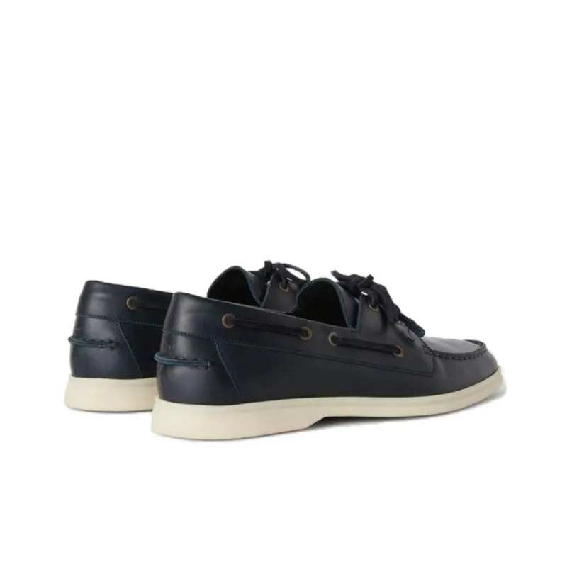 Loro Piana Sea Sail Walk Boat Shoes Men's Black-3