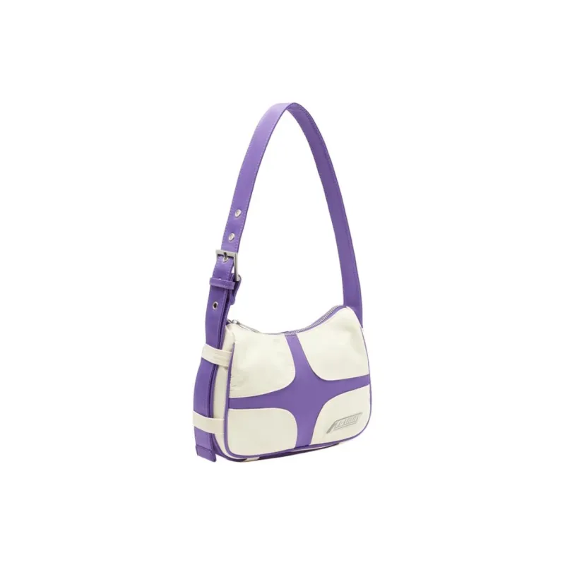 LiNing Polyamide With Nylon Handbag, Shoulder Bag Regular Women's White Purple-2