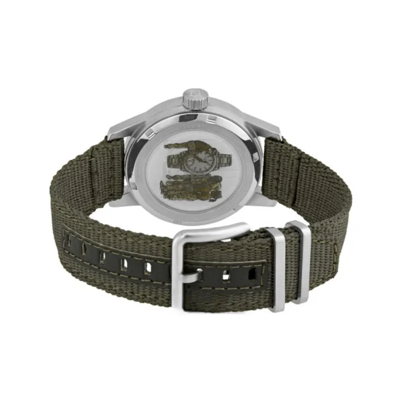 BULOVA Wrist Watch Automatic Mechanical Movement Nylon Strap 38mm Black Dial Men's Watches-1
