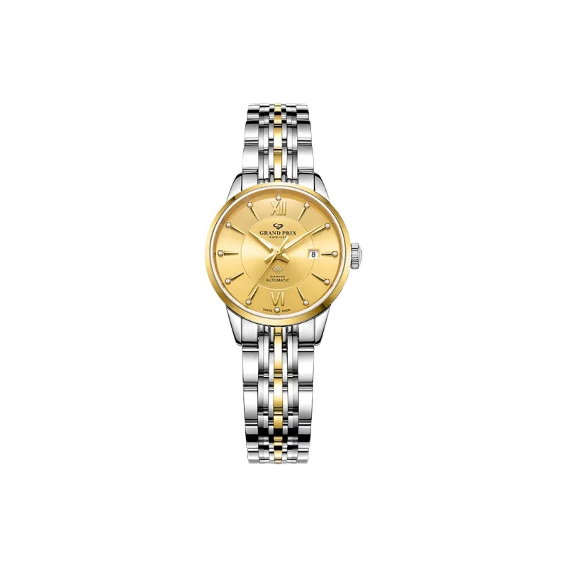 GRAND PRIX Mechanical Movement Unisex Watch Silver Dial-5