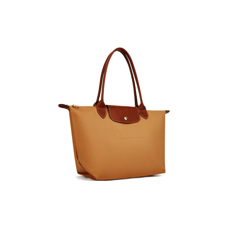 LONGCHAMP Le Pliage Recycled Polyamide With Canvas Tote Bag Shopping Bag Handbag Shoulder Bag Medium Size Women's Sand-2