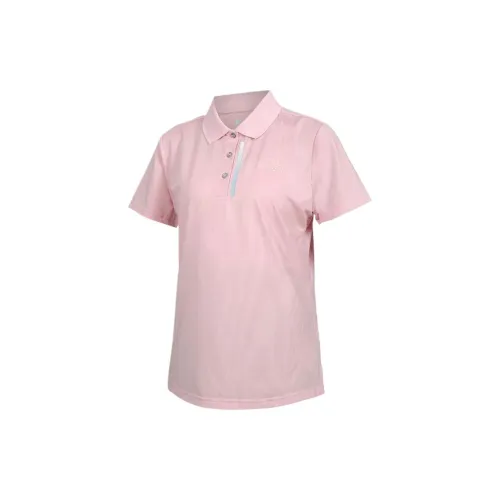 Kappa Polo Shirts Women's Pink Gray White