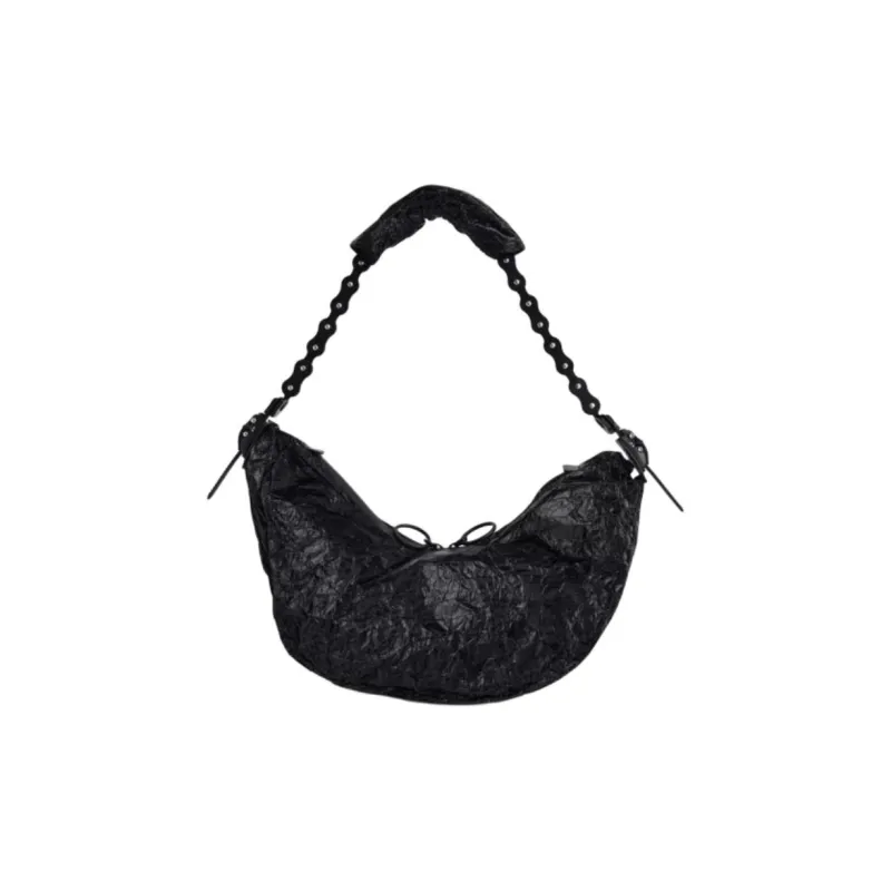CDG Junya Watanabe X Innerraum Collaboration Coated Canvas Shoulder Bag Crossbody Bag Women's Black-0