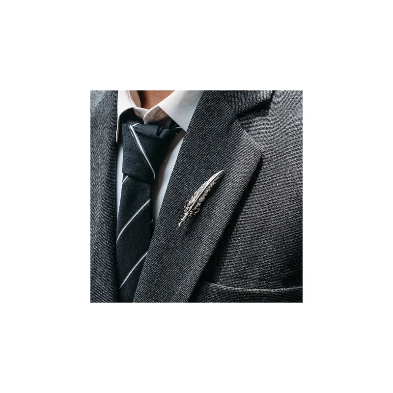 MYSH S925 Silver Brooches Men's-9