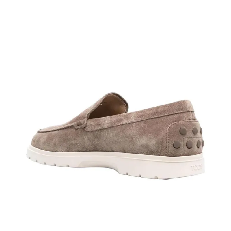 TOD'S Round Toe Slip On Loafers-3