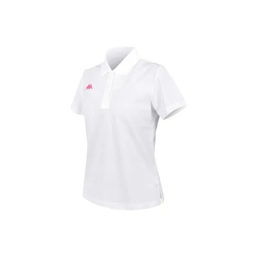 Kappa Polo Shirts Women's White Peach Red