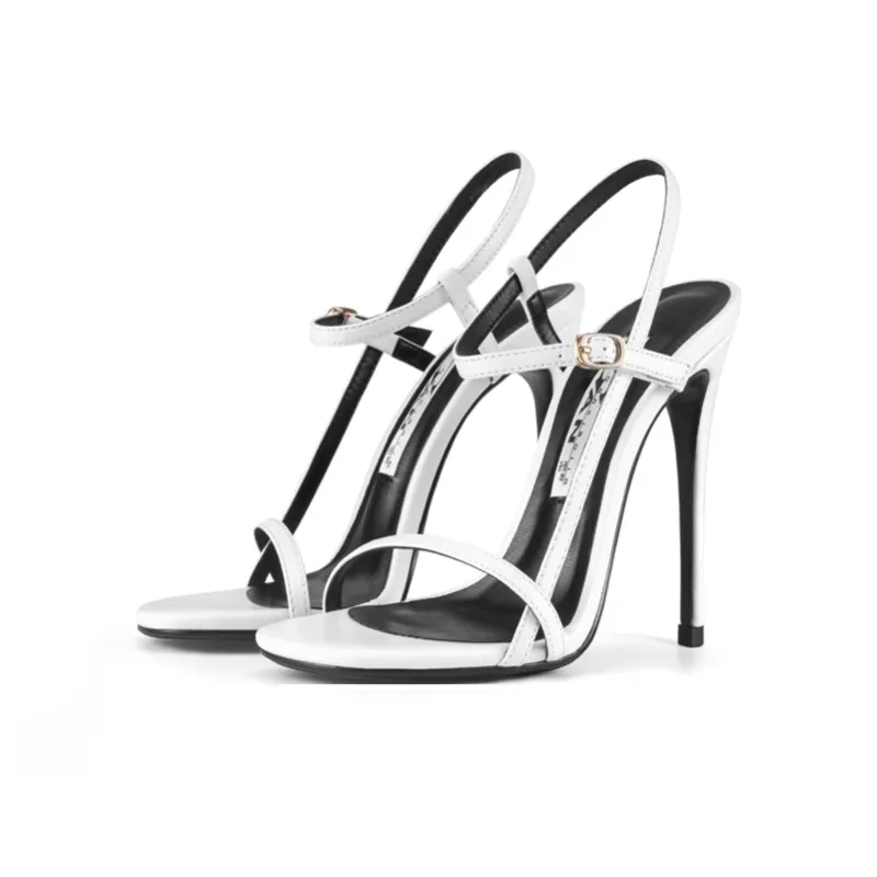 Ganxiaojie Strap Sandals Women's White-2