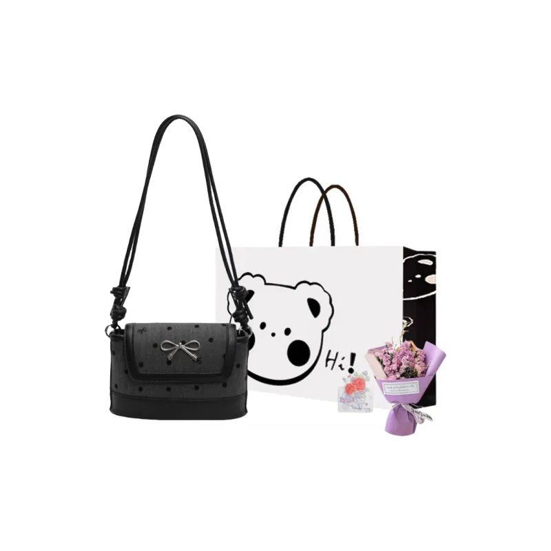 NX DOUGHNUT Fabric Shoulder Bag Women's Five Pointed Star/Heart/Bowknot-8