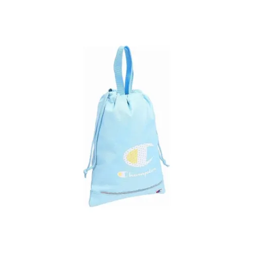 Champion Recycled Polyester With PU Coating Shoe Bag With Drawstring Handbag Storage Bag Women's Blue
