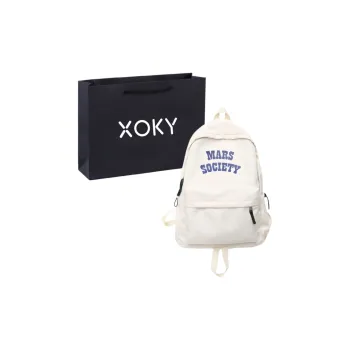 XOKY Nylon Backpack Regular Unisex White/Red/Green/Blue/Black