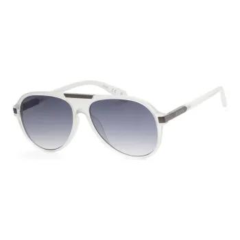 GUESS Plastic Aviator Sunglasses Men's White