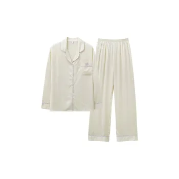 Qiao Ni Tong Pajama Set Women's Apricot