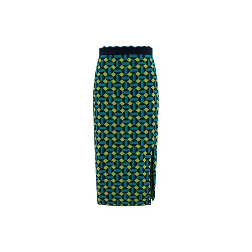 DVF Casual Long Skirts Women's Lime Green