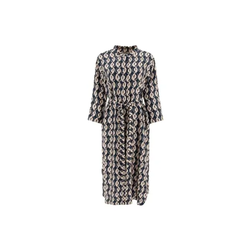 'S MAX MARA Long-Sleeved Dresses Women's Marine Blue