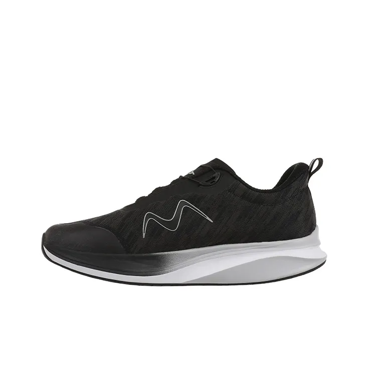 MBT Breathable Coverage Rebound Low Top Long Distance Running Running Shoes Men's Black-0