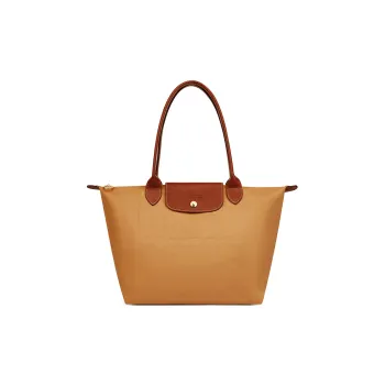 LONGCHAMP Le Pliage Recycled Polyamide With Canvas Tote Bag Shopping Bag Handbag Shoulder Bag Medium Size Women's Sand