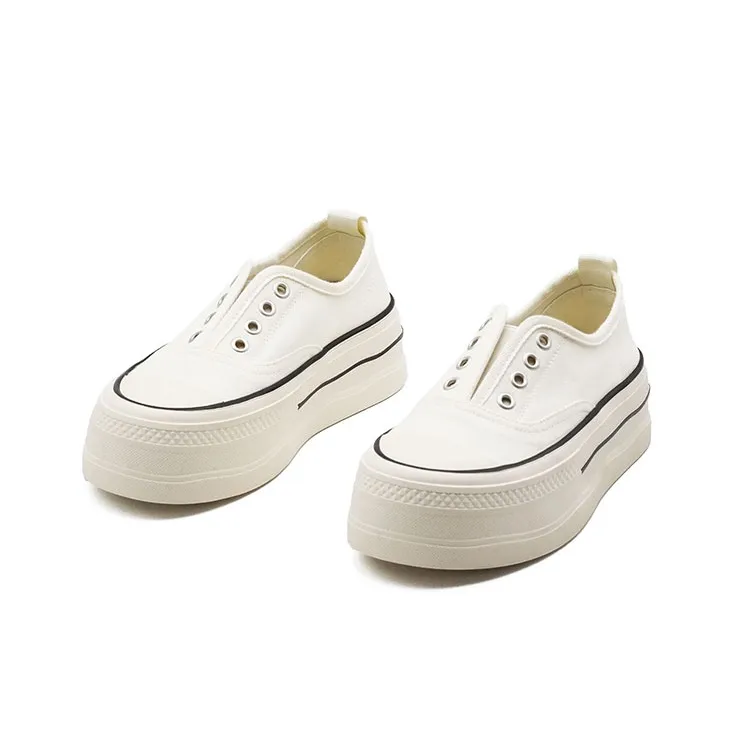 Little Sue Casual Shoes Women's Low Top Stripes/White-2