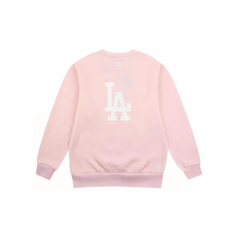 MLB Los Angeles Dodgers Sweatshirts Unisex Pink-1