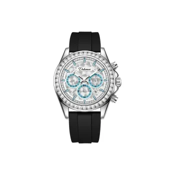 Dulunwe Automatic Mechanical Movement Silicone Strap Watch Men's Watches White Dial